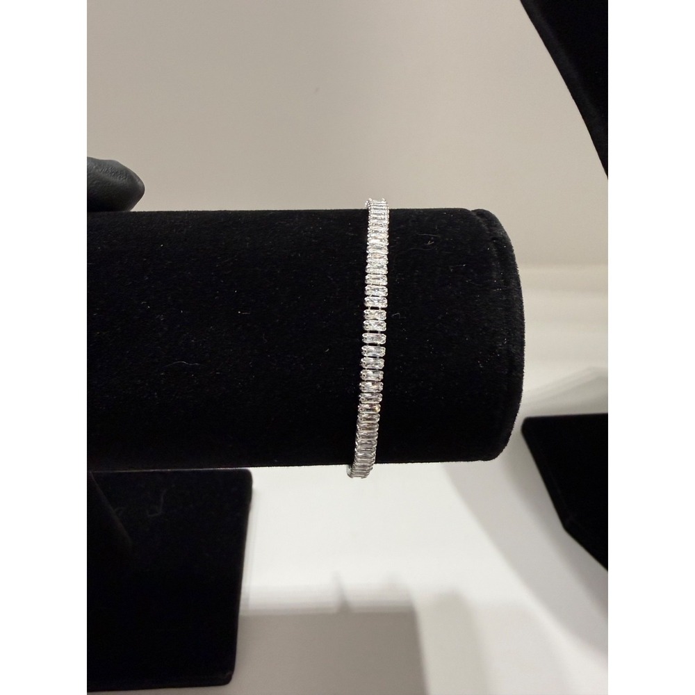 tennis bracelet silver filled vvscz stone 7 inch 3.5mm
